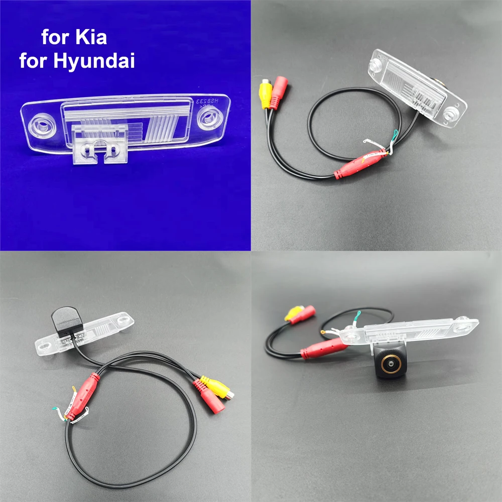 170도 AHD 1080P CVBS 차량 후방 카메라 (기아 K3, 씨드, 쏘나타 8, 스포티지 R, 현대 투싼, 엘란트라 차량용) 트랙/룰러 기능 포함