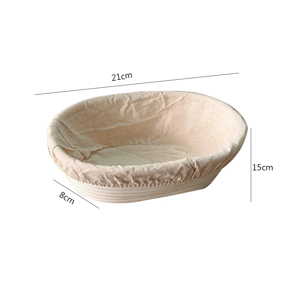 Oval Banneton Set for Professional and Home Bakers - Sourdough Bread Proofing Baskets