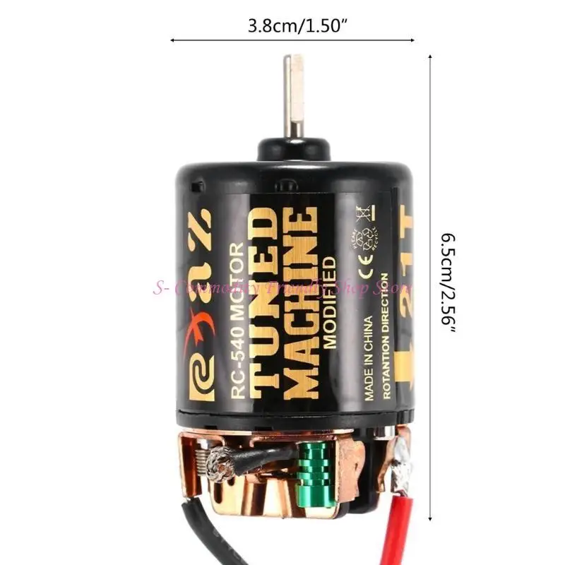 Moteur RC 540 Brossé 21T-80T pour Voiture 1/10, Étanche, Haute Performance