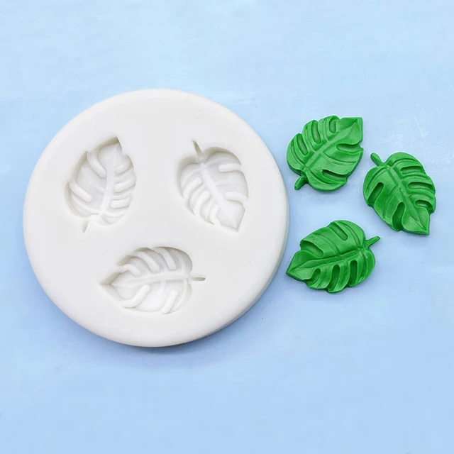 Monstera Deliciosa Levél Szilikon Penész Cukorcraft Cupcake Sütő Gyanta Szerszámok Csokoládé Fondant Sütemény Díszítő