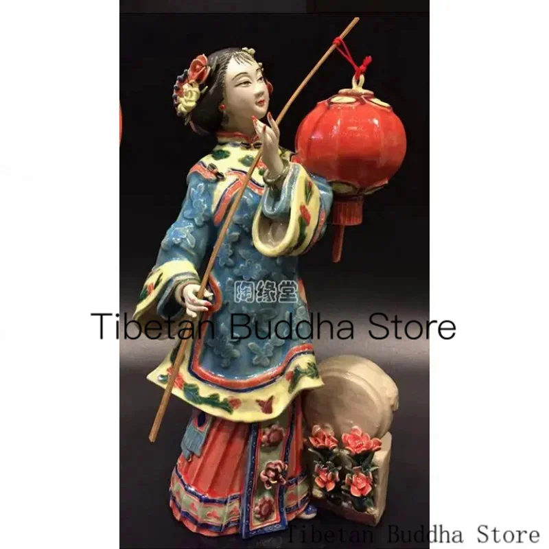 

handicraft Shiwan doll household ornaments classic ladies pieces creative master works girl Beauty figure Sculpture statue Home