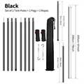 Set of 4 Black