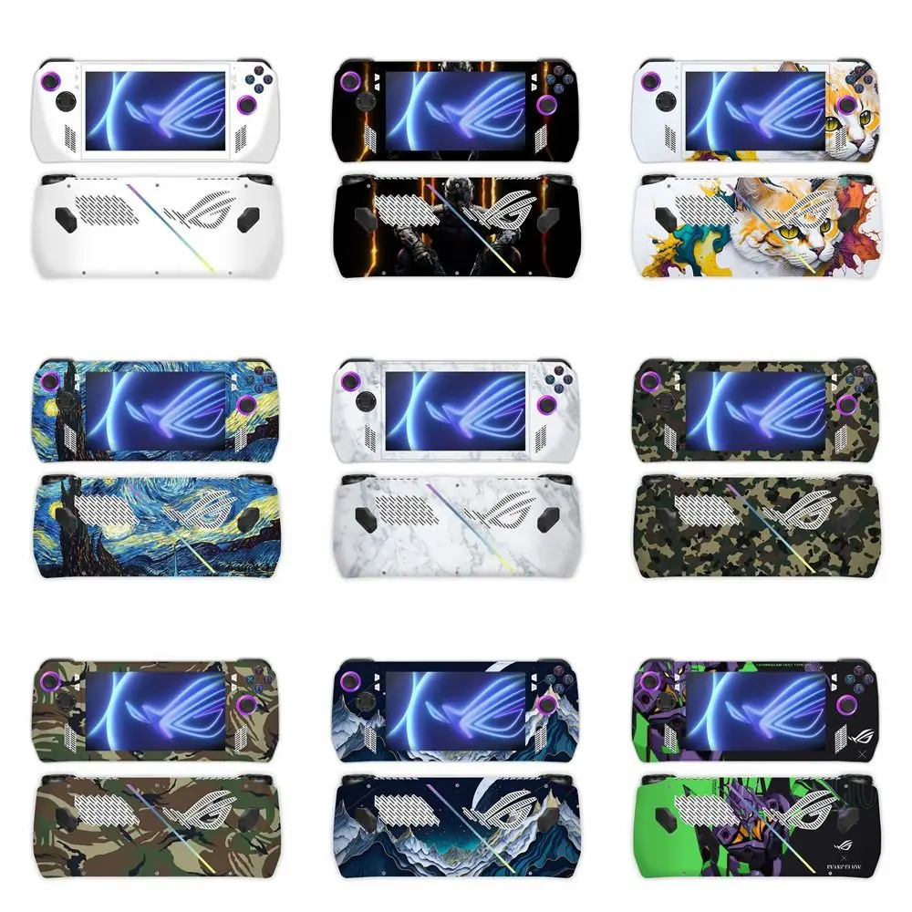 Accessori per giochi in pelle per console portatile anti-impronte Adesivo resistente ai graffi Modelli multipli opachi per ASUS ROG Ally - immagine 2
