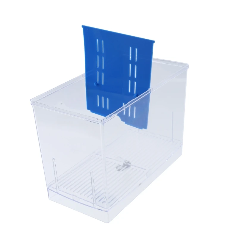 Baby Fish Breeding Box Clear Acrylic Isolation Boxes Aquarium Hatchery Incubator with Suction Cups for Newborns Shrimp