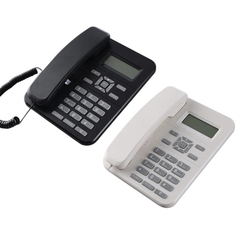 

Corded Telephone Desk Landline Phone Desktop House Phone Seniors Caller Integrated Telephone for Home Office Hotel