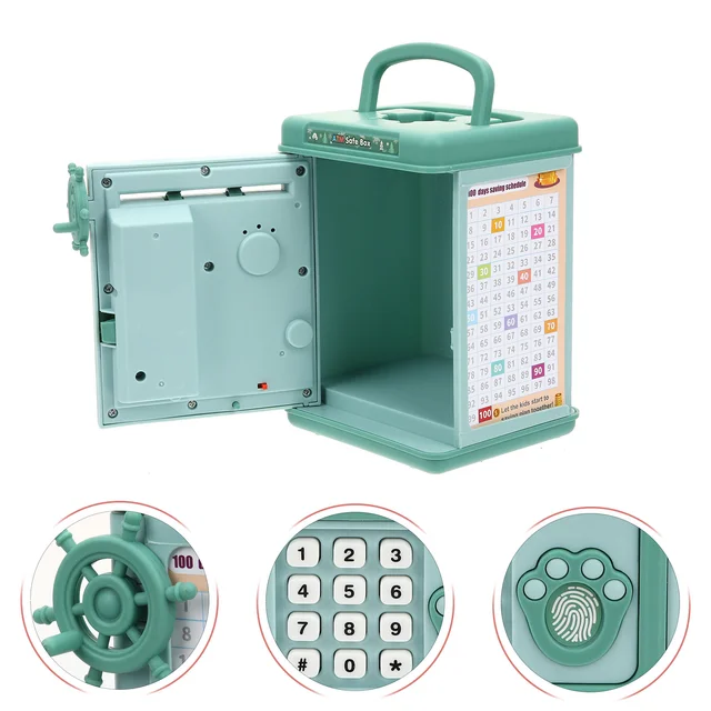 Elektromos Piggy Bank Digitális Edény Atm Jelszó Megtakarító Rajzfilm Érmék Készpénzbankok - Image 2