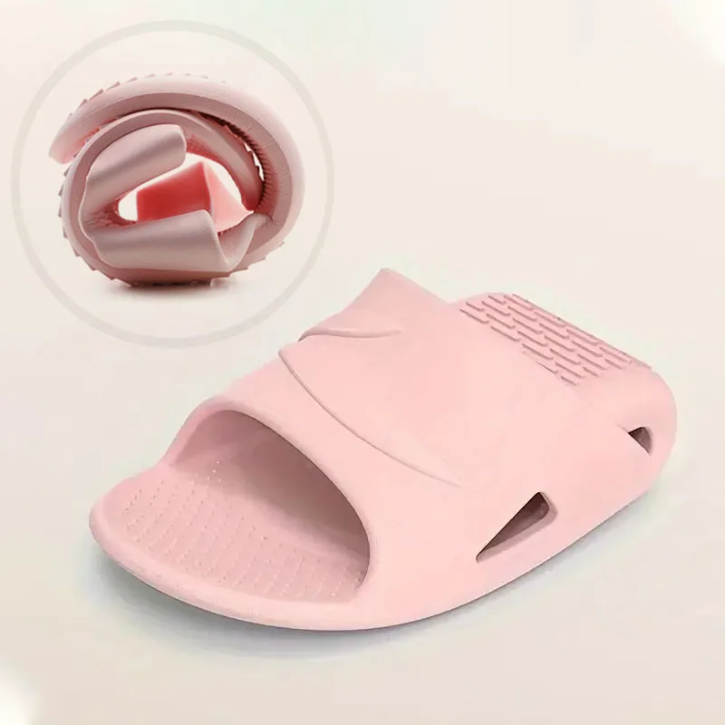 2024 New Foldable EVA House Slippers Portable Hotel Travel Slipper Bathroom Non-Slip Slides Home Indoor Flat Shoes for Men Womem 2