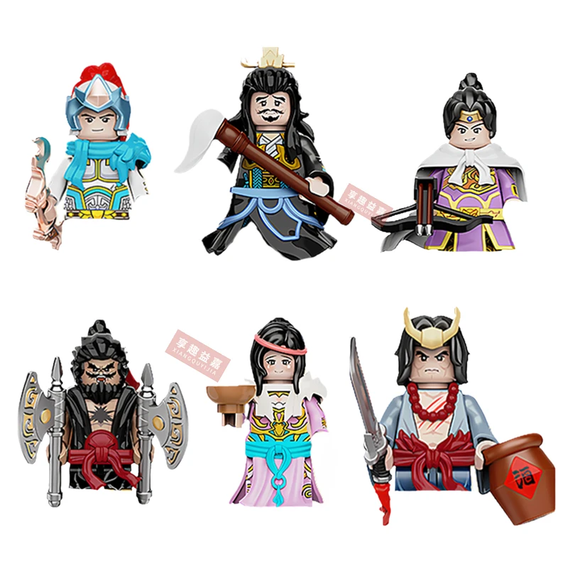 China Masterwork Water Margin Ancient times Movie Building Blocks Model Bricks mini Action toy Figures Toy gift for children — view 2