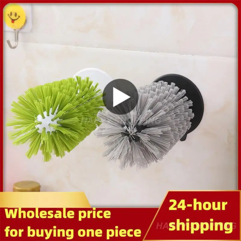 

Sink Suction Cleaning Brush Cups Goblet Mugs Cleaner Cup Scrubber Strong Suction Lazy Use Clean Brush For Cup Kitchen Accessorie