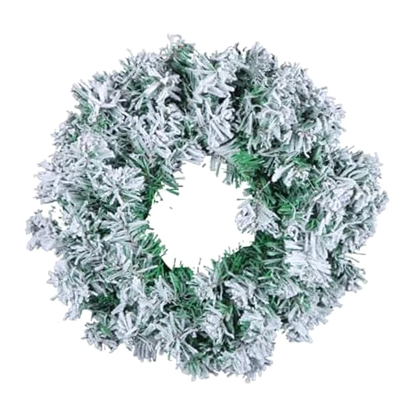 

Christmas Wreaths Snow Flocked Christmas Wreath For Front Door, For Wall Window Christma Decoration