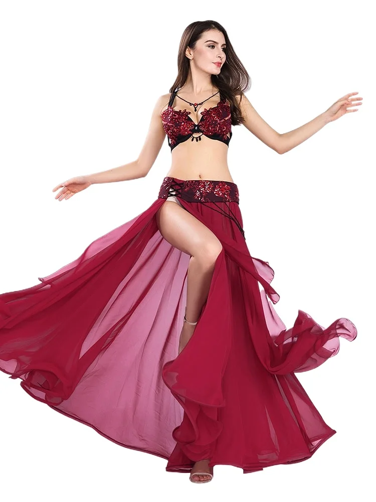 

2024 New Style Belly Dance Performance Clothing Women's New Clothes Sexy Oriental Dance Performance Skirt &Bra&Belt 8803