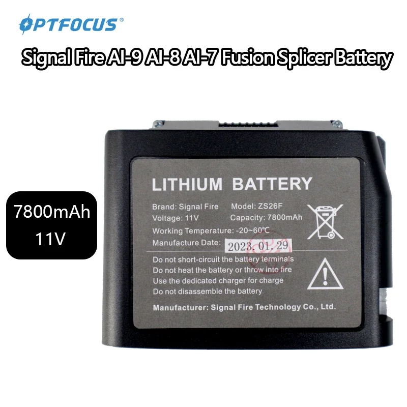 Signal Fire AI-9 AI-8 AI-7 Fusion Splicer Battery 7800 mAh 11V Battery Lithium Fusion Splicer Adapter Free Shipping cooi leopard 25 2v lithium iron phosphate battery 24v 200ah suitable for fire emergency power supply for rvs solar boats etc