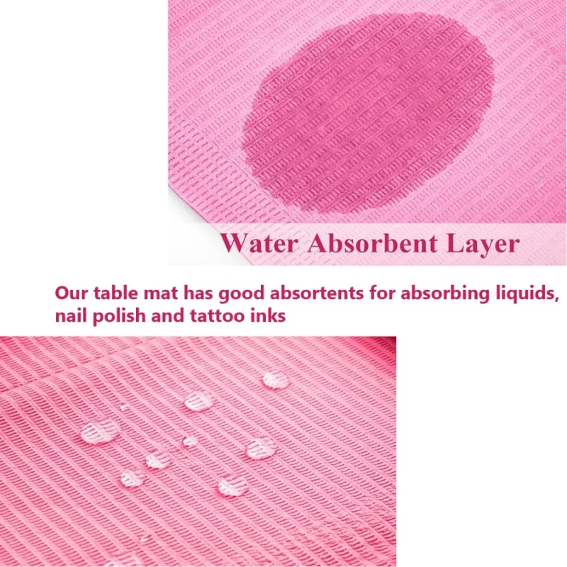 25pcs/50pcs Disposable Nail Table Mat Multi-functional Tattoo Oil-proof Mat Cloth Foot Towel Beauty Non-woven Fabric Hand Pillow 5