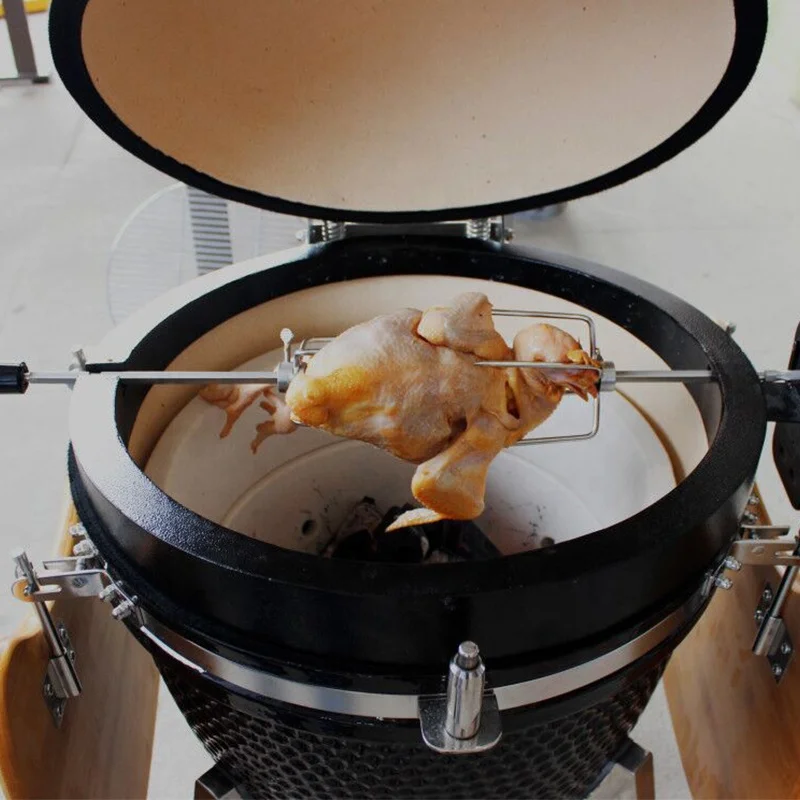 Heying High Quality Extra Large 23.5 Inches Ceramic Barbecue Grill Outdoor Charcoal-burning Kamado 5