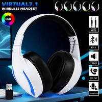 For PS5 Wireless Game Headset with Mic 2.4G Bluetooth-Compatible Headphone USB 3.5mm Wired 3 Modes For PS4/Switch/Mac/PC/Lapto 3