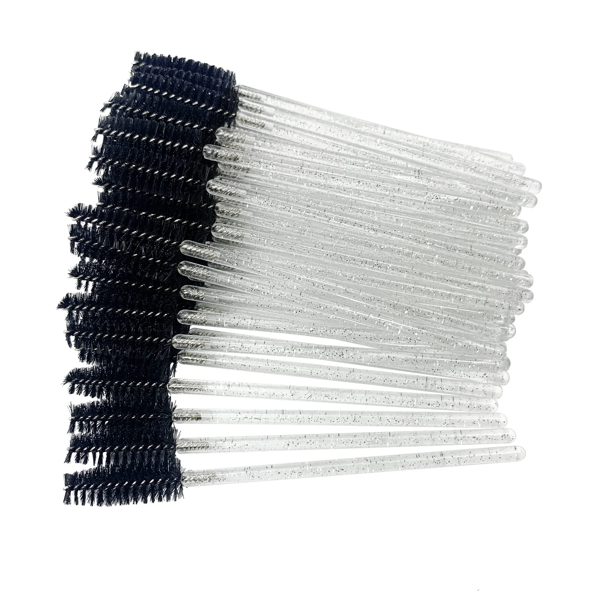 Eyelashes Makeup Brush Diamond Handle Crystal Mascara Wands Eyelash Extension Tool Supplies Applicator Spoolers 4
