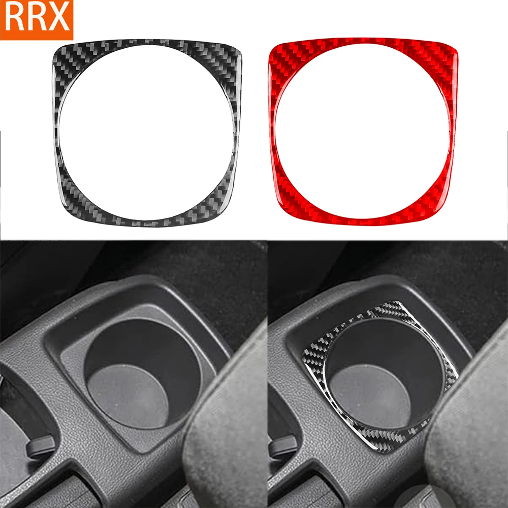 

For Chevrolet Sonic 2012 2013 2014 2015 2016 Cup Holder Storage Frame Cover Real Carbon Fiber Stickers Car Interior Accessories