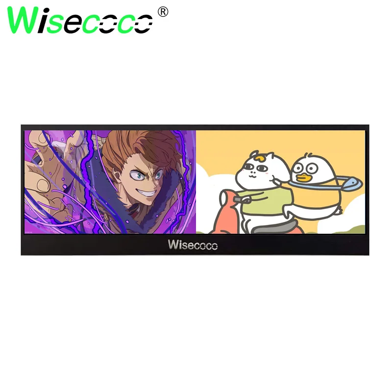 Wisecoco 14 Inch Multi Windows LCD Display 4K Long Strip Screen 60Hz ...
