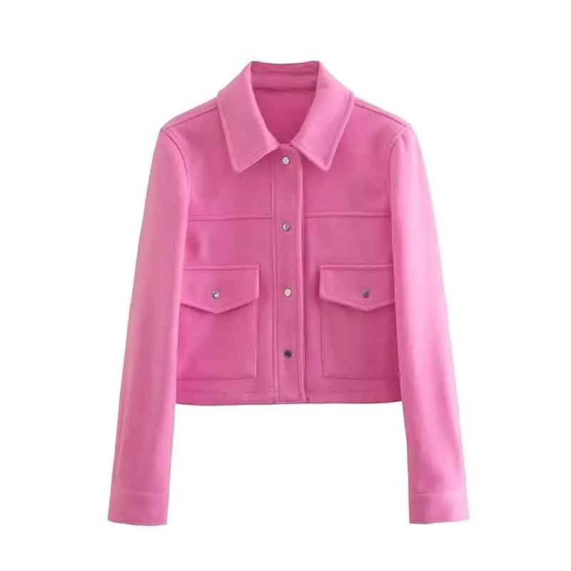 Fashion Jackets for Women 2023 new Coats Female Chic Big Pocket Casual Jacket Coat Ladies Single-breasted Autumn New Outerwear
