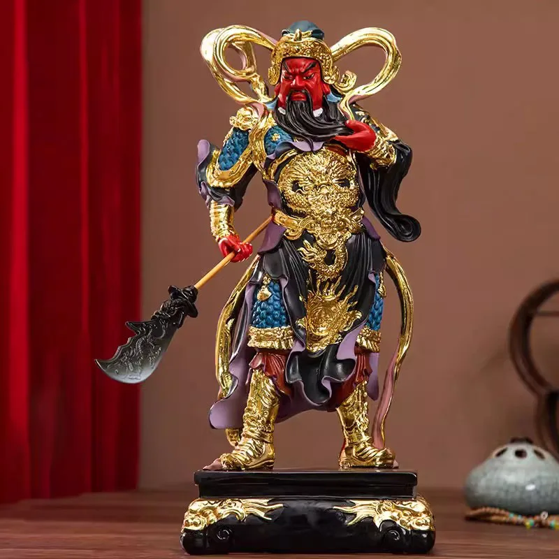 Buddhist Deity Figurine for Home Decor, God of Wealth, Guan Yu Statue, Domineering Buddha Ornament, Worship Buddha