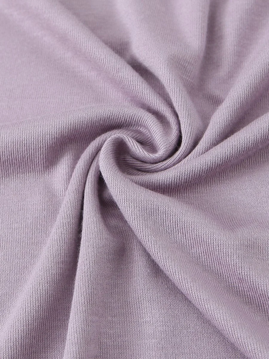 Plus Size Women's Sets Premium Fashion Side Pleated Slim Waist Modal Tank Top And A-Line Fishtail Long Skirt With Draping Effect