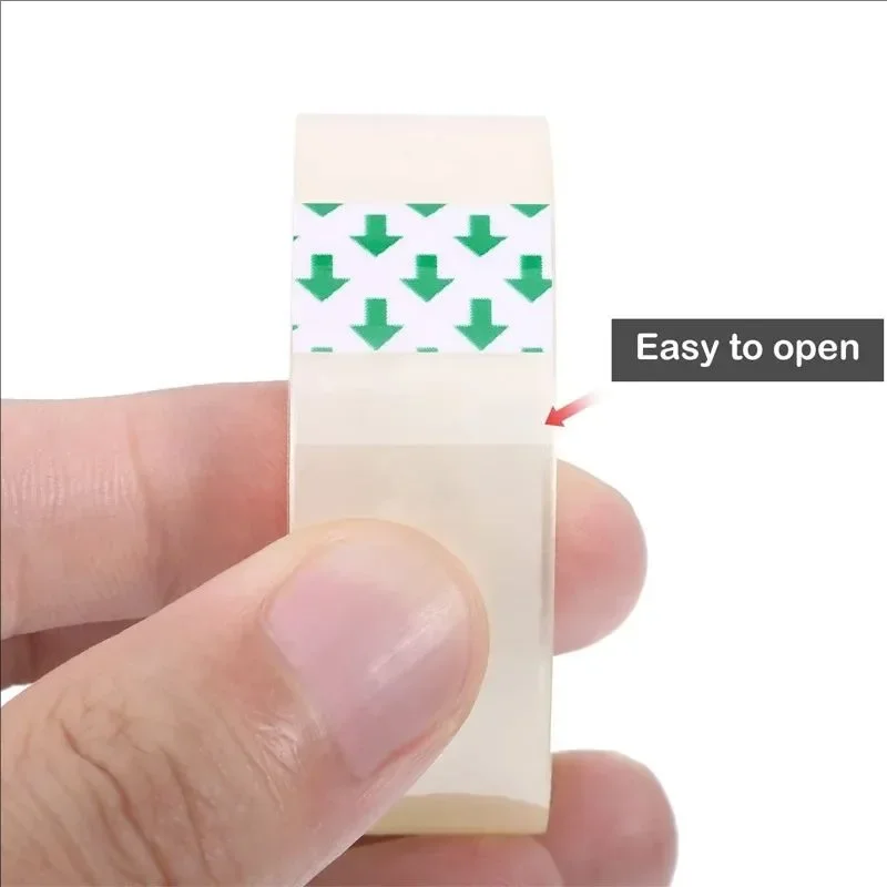 10/5/3/1 롤 투명 테이프 리필 포장 테이프 롤 0.8cm 1.2cm 1.8cm 고점도 접착 테이프 가정 학교 용품