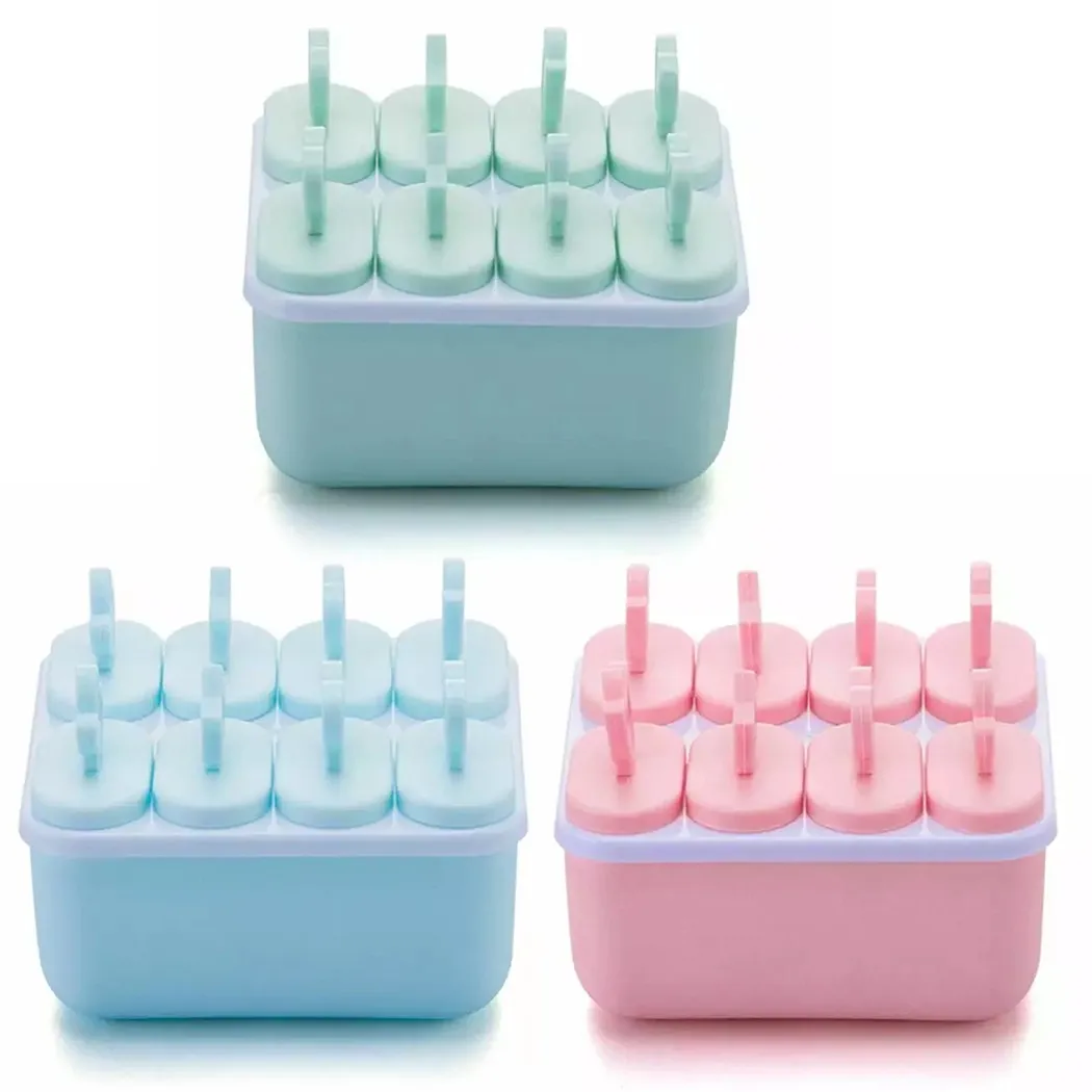 

Square DIY Homemade Ice Cream Popsicle Mold PP Plastic Ice Cream Mold Popsicle Mold Ice Cube Tray Mould Ice Pop Maker Mould