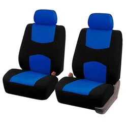 Universal Car Seat Cover Set with Interior Cushion - Durable, Waterproof, and Easy to Clean (Blue - 2 seats)