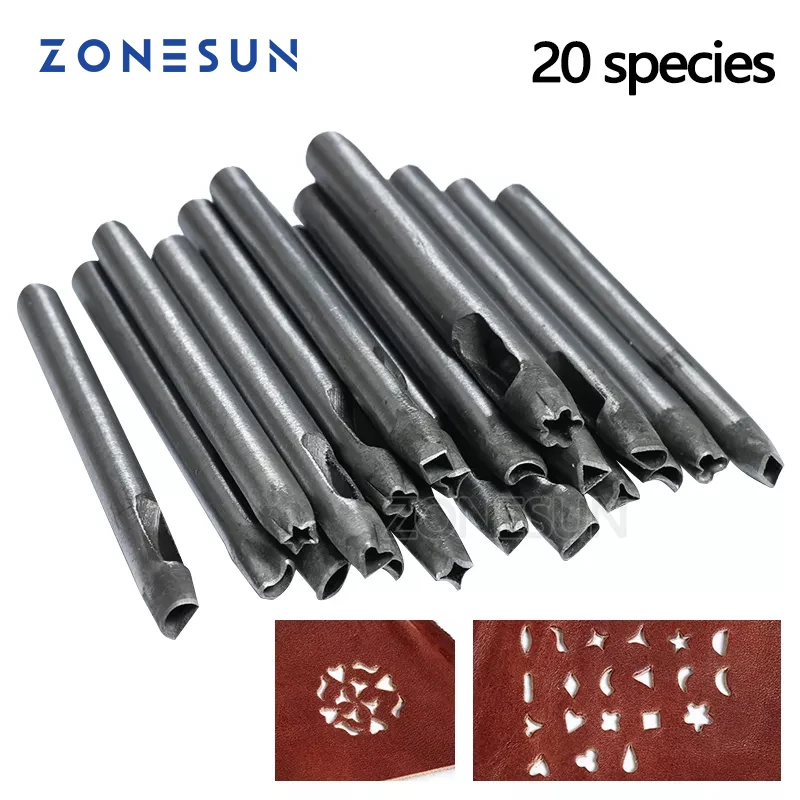 Zonesun Leather Embossing Kit Tools Leathercraft Leather Pattern