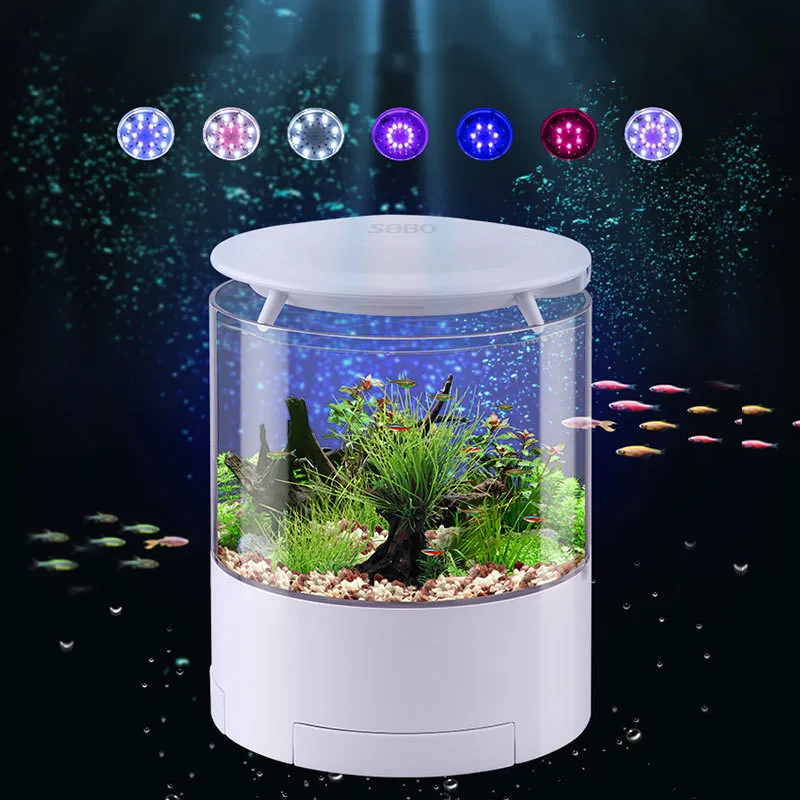 Sweetypet Nanobecken: Nano-Aquarium-Komplett-Set mit LED-Beleuchtung, Pumpe  und Filter, 25 l (Kleines Aquarium Komplettset)