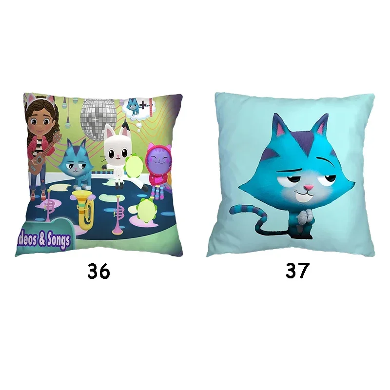 Kids Gabbys Dollhouse Gabby Cats Pillow Case Cushion Cover 45x45cm Pillow Cover Decorative Pillows Pillowcase no