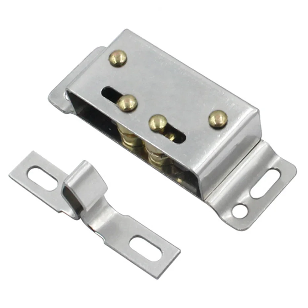 Double Roller Catch Hardware Stainless Steel Magnetic Door Closure Functionality for Use in Caravans Boats Motorhomes magnetic cabinet catches door closer door catches magnetic cabinet latches cabinet door latch