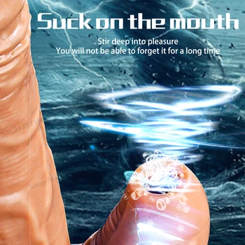 Heating Realistic Thrusting Dildo Vibrator Sucking Clitoris Stimulate For Woman G Spot Vagina Anus Masturbator Sex Toy For Adult 3