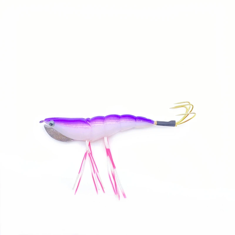 10Pcs Squid Jigs Hard Plastic Octopus Lures 12.5cm 17.5g Mixed Color  Cuttlefish Artificial Lures Wooden Shrimp With Squid Hooks