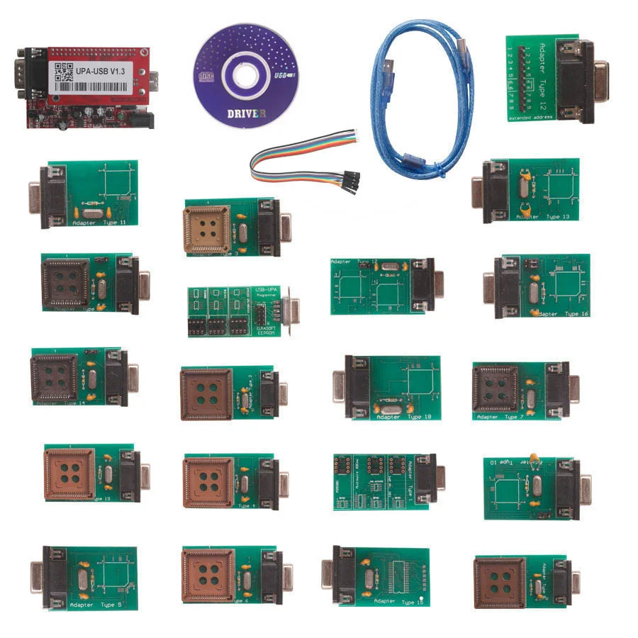 High Quality With Adaptors UPA-USB V1.3 Programmer Full Set UPA USB