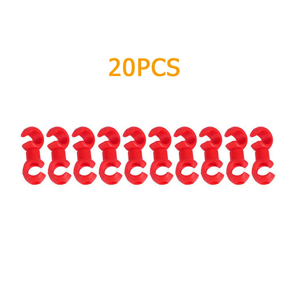 Clip Tidy Per Cavi Incrociati A Forma Di 20 * S Mtb Road City Bike Brake Gear Wire Clip A Gancio Rotante Parti Di Ciclismo Portatili Leggere