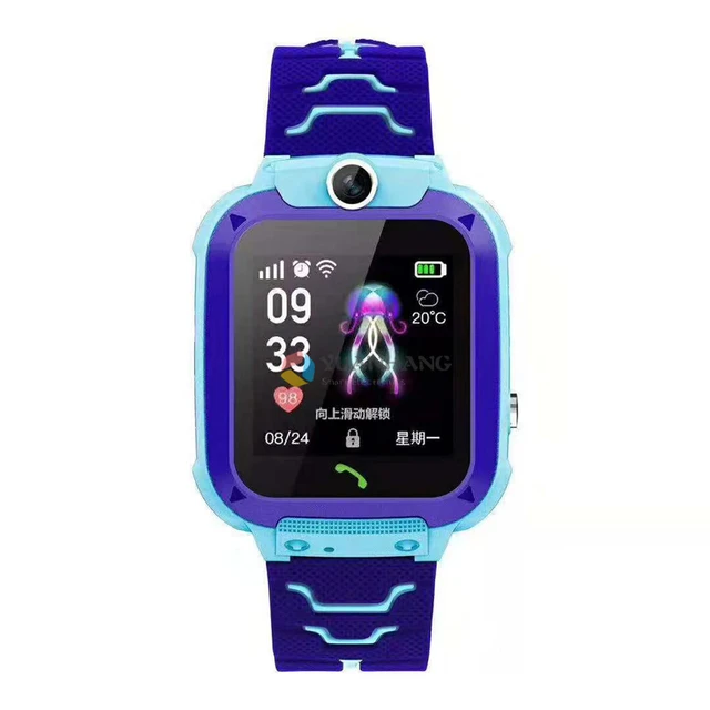 Reloj inteligente con teléfono GPS para niños IP67 Rastreador de ubicación  de llamadas a prueba de agua Pulsera con reloj de pulsera antipérdida para  niños, Azul Monstrate DZ4838-01B
