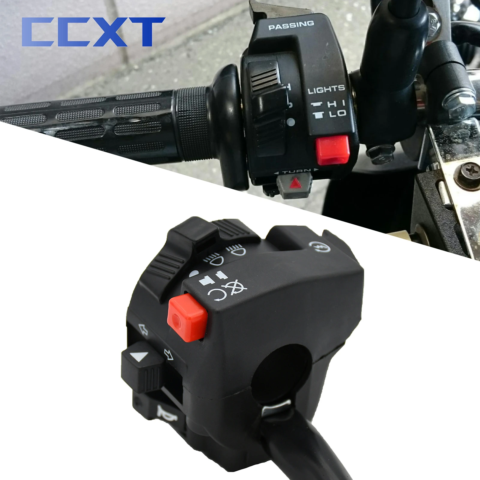 Moto Scooter Atv Far Near Beam Interruttore Di Avviamento Elettrico Clacson Indicatori Di Direzione Interruttore Pulsante Luce Per Ktm Honda Kawasaki 