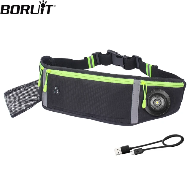 Boruit GT50 Running Hüft tasche Lampe Sport tragbare Outdoor-Telefon Wasser  halter Gürtel tasche Typ C wiederauf ladbare Sport lauf Licht - AliExpress