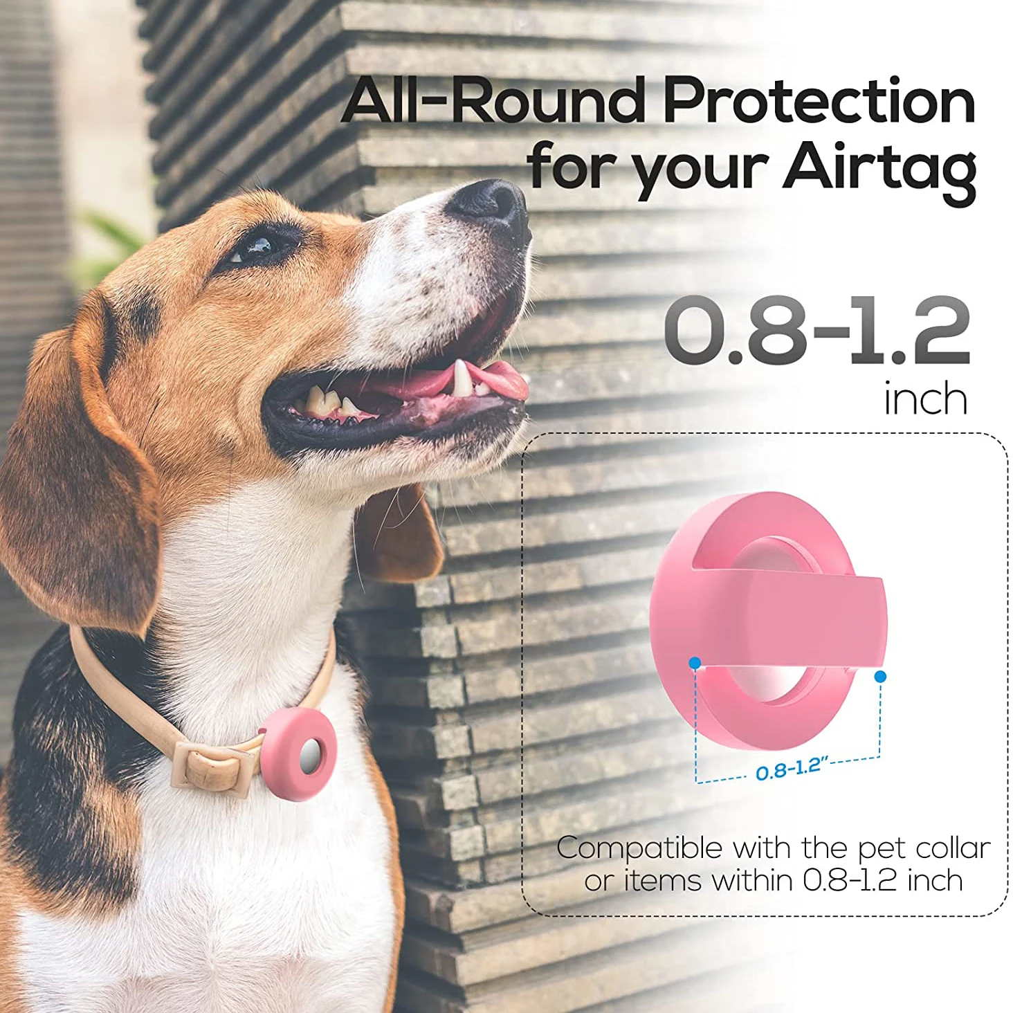 Collier Airtag Cat - Airtag réfléchissant - Avec porte-collier pour chat -  Compatible avec Apple Airtag pour chats, chiots (violet)