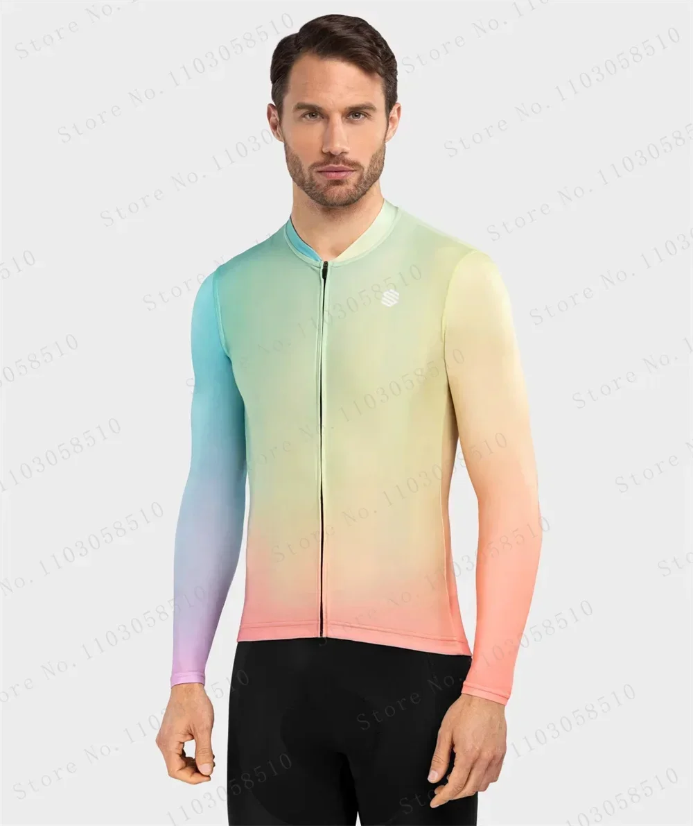 Men's long sleeve cycling jersey ultralightweight Premium Anti-UV Sweatshirt Cycling Suit Autumn Quick-Dry Racing Uniform 2025 4