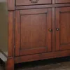 Kitchen Cabinets Rustic Cherry Color Buffet Cabinet Buffet Cabinet With Storage Space and Felt-lined Drawers Furniture Home 3