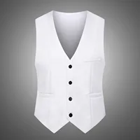 Customized winter suit vest men wear waistcoat plus size business slim men's warm down cotton vest. 1