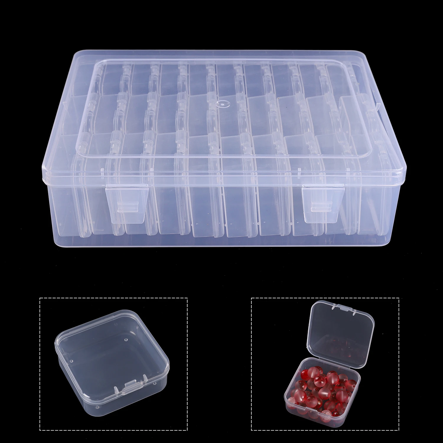 DIY Diamond Painting Embroidery Storage Box Nail Art Jewelry Rhinestone Mosaic Storage Container Multifunctional Box