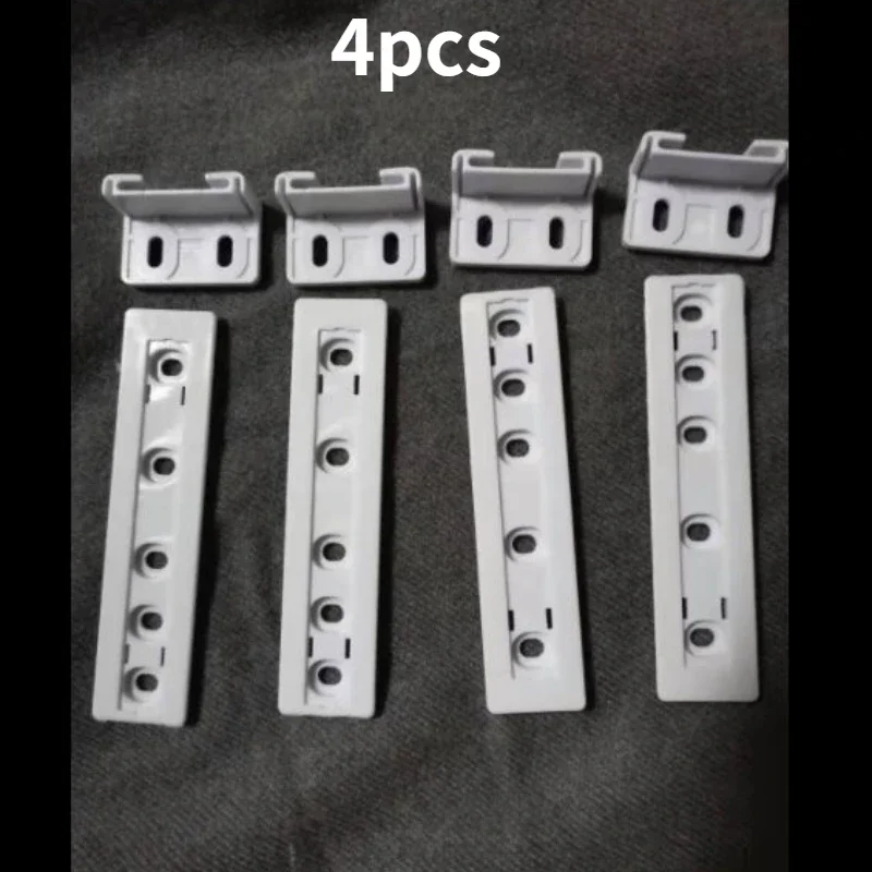 Kit De Montaje Para Puerta De Nevera Y Congelador Integrado Zanussi - 2 Soportes Deslizantes Con Fijaciones