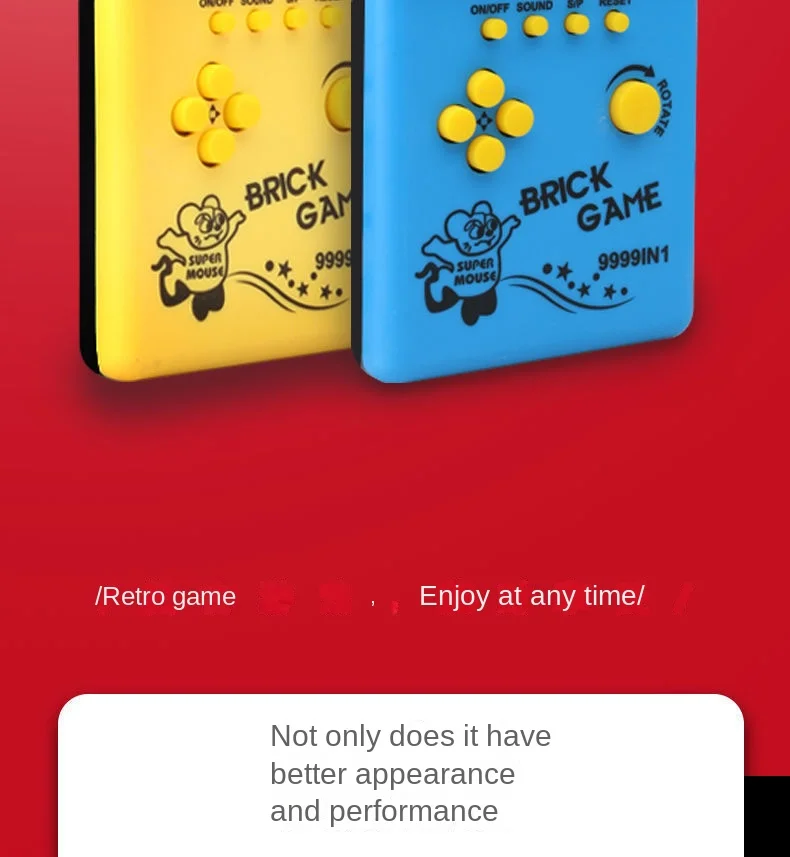 Handheld Russian Blocks Retro Gaming Console Nostalgic Gift Toy_voghion.com