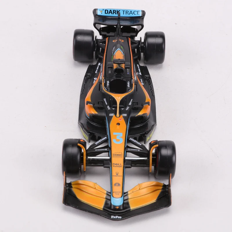 Burago 1:43 2022 McLaren MCL36 F1 Racing Car NO.3 NO.4 Alloy Model