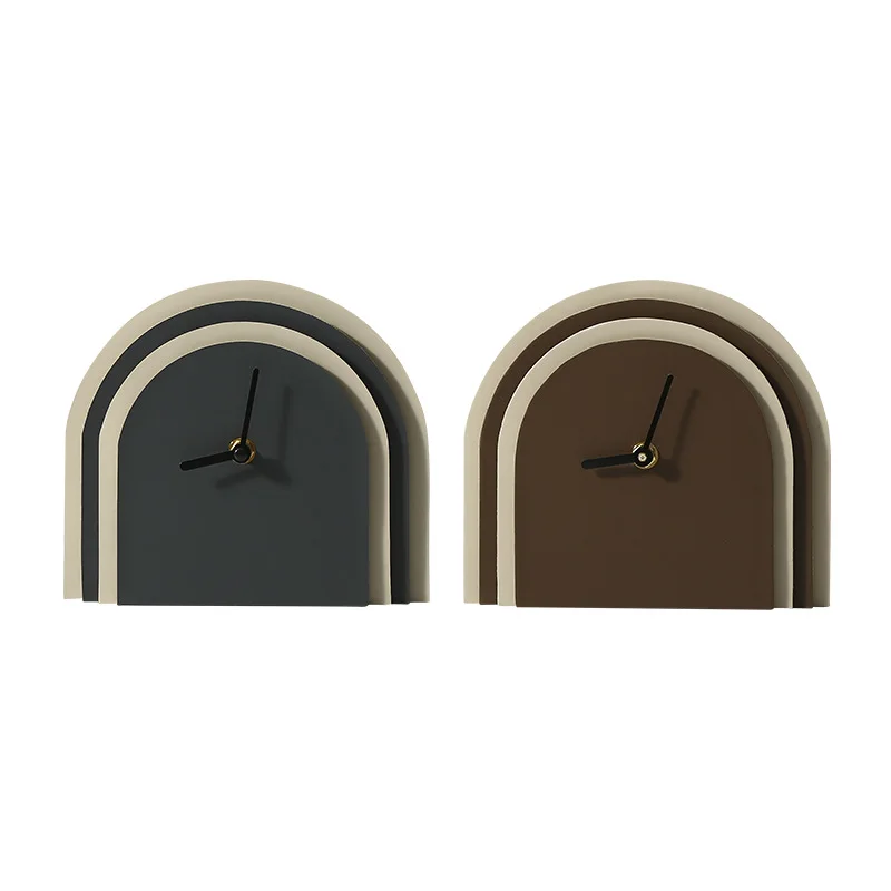 

Blue Desk Clock Classic Stylish Retro Desktop Alarm Clocks Household Bedroom Study Living Room Office Clock