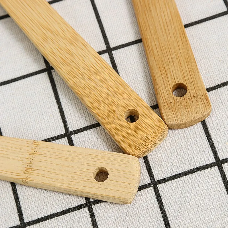5pcs Set Bamboo Shovel Spoon Kitchen Utensils Kitchen Utensils