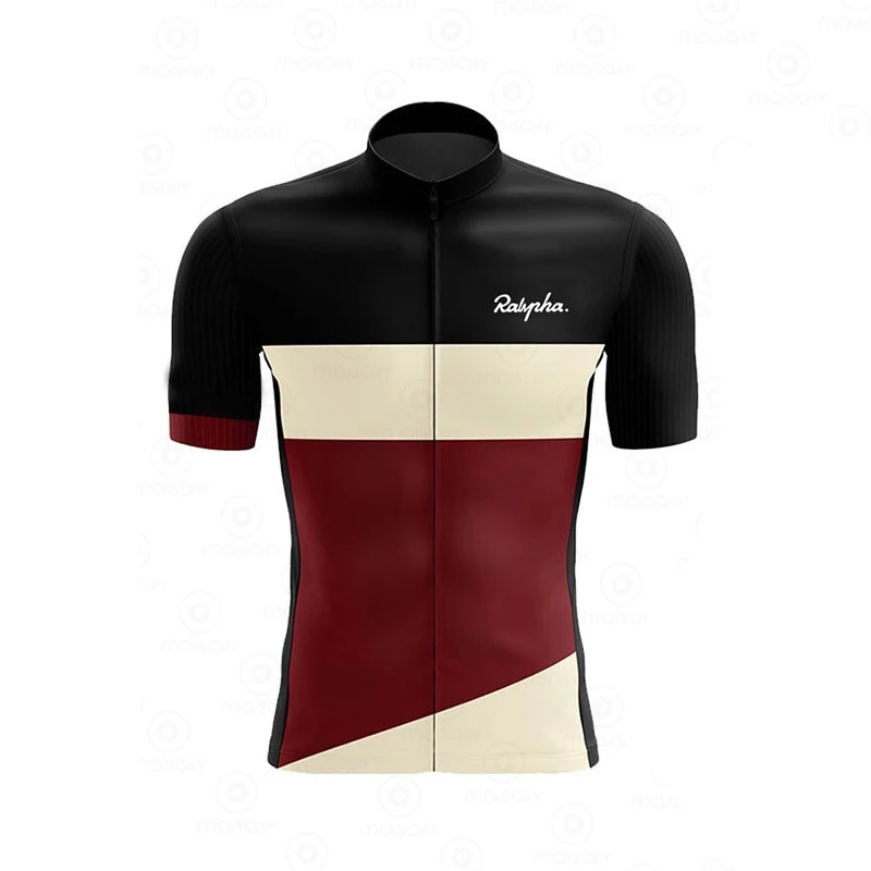 

New Cycling Jersey Set Raphaful Men Short Sleeve Summer Clothing Road Bike Shirts Suit MTB Bicycle Bib Shorts Maillot Ciclismo